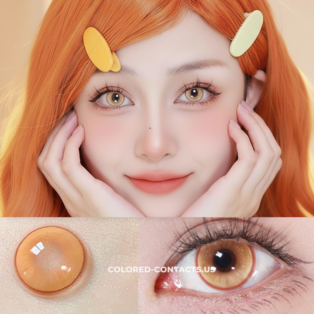 Radiant Ring Golden Brown Colored Contacts - thumbnail 2