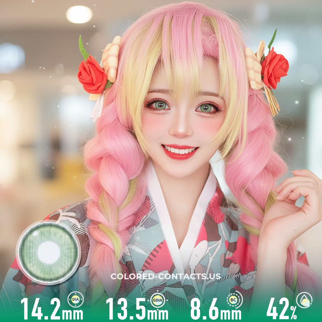 Radiant Ring Green Colored Contacts - image 1
