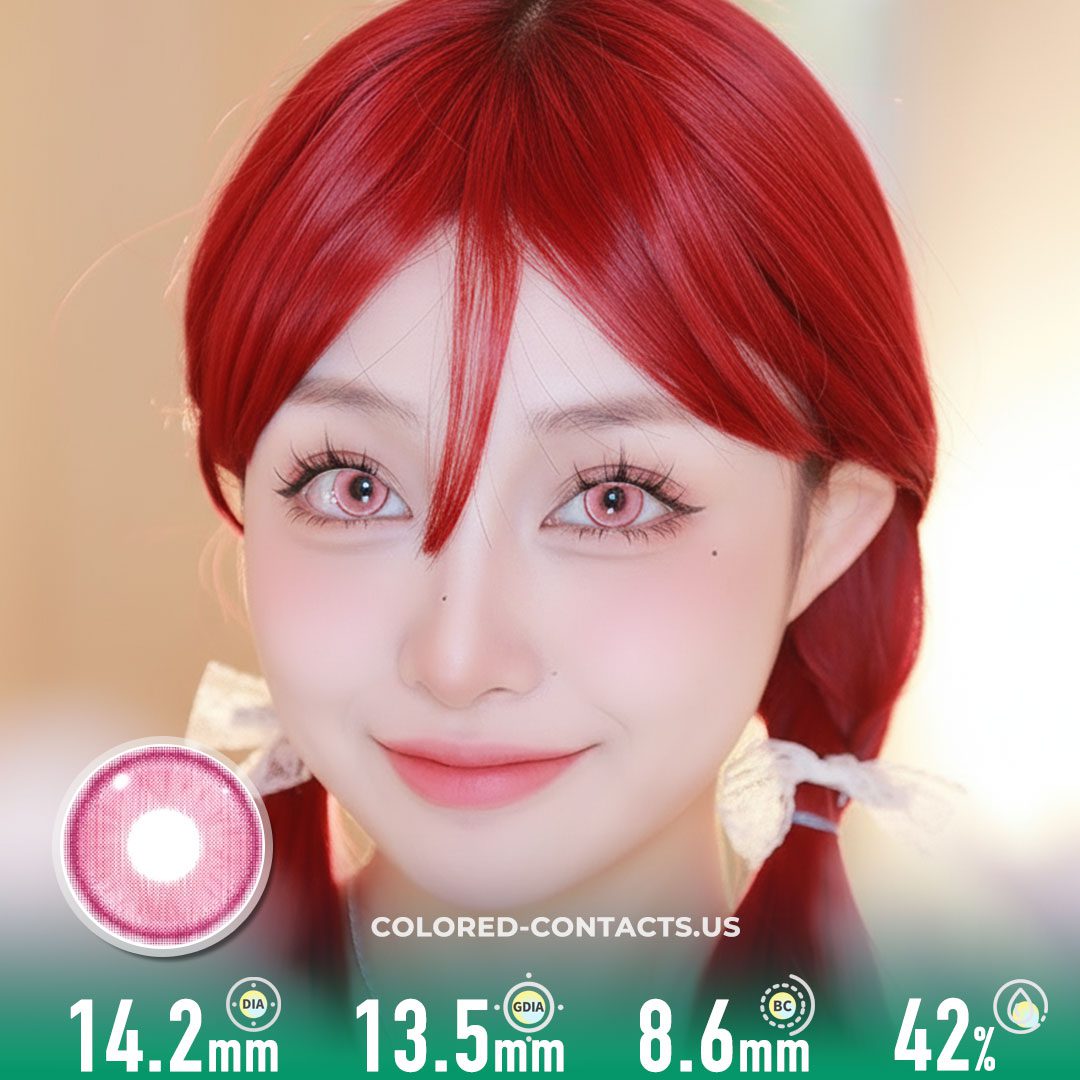 Radiant Ring Pink Colored Contacts - image 1