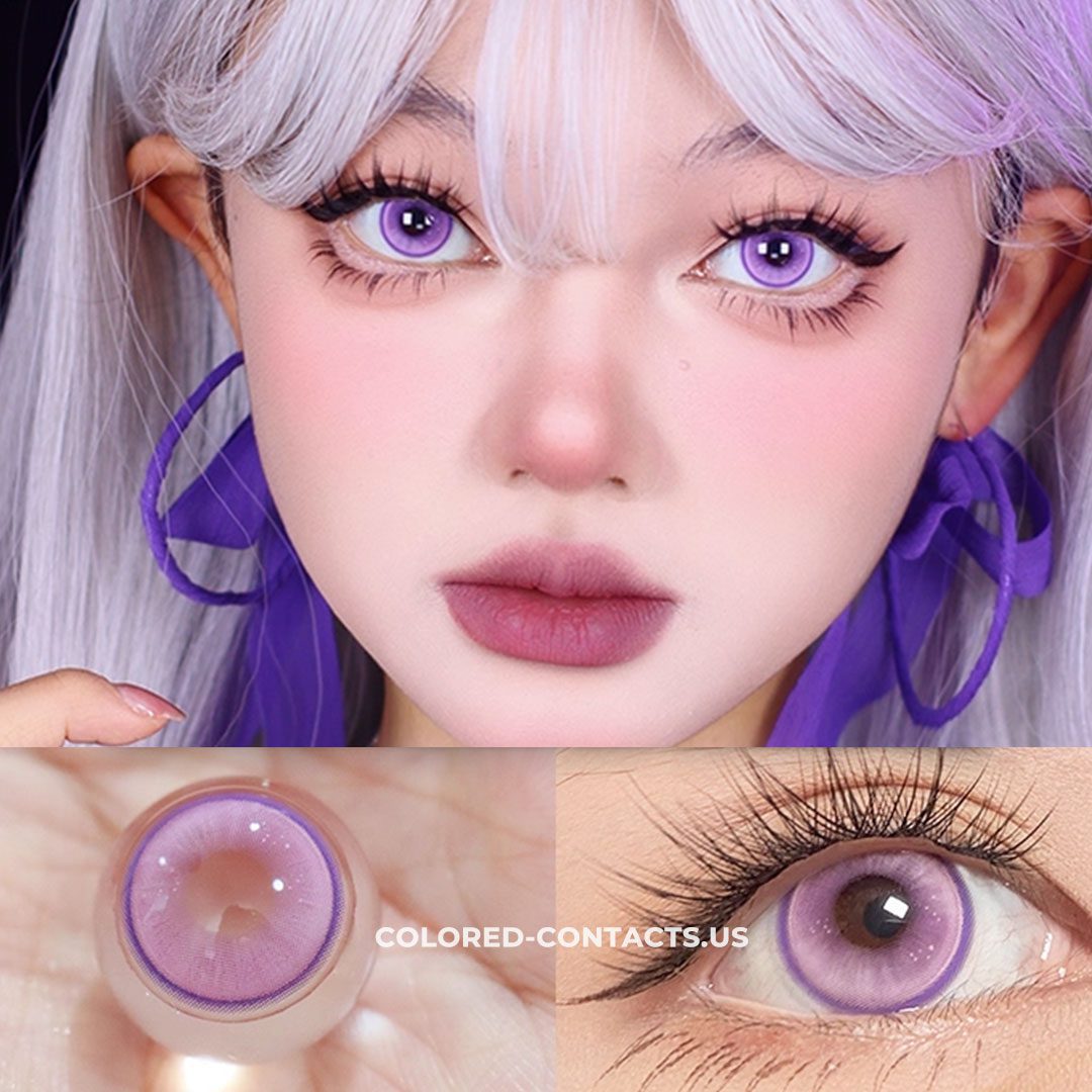 Radiant Ring Purple Colored Contacts - thumbnail 2