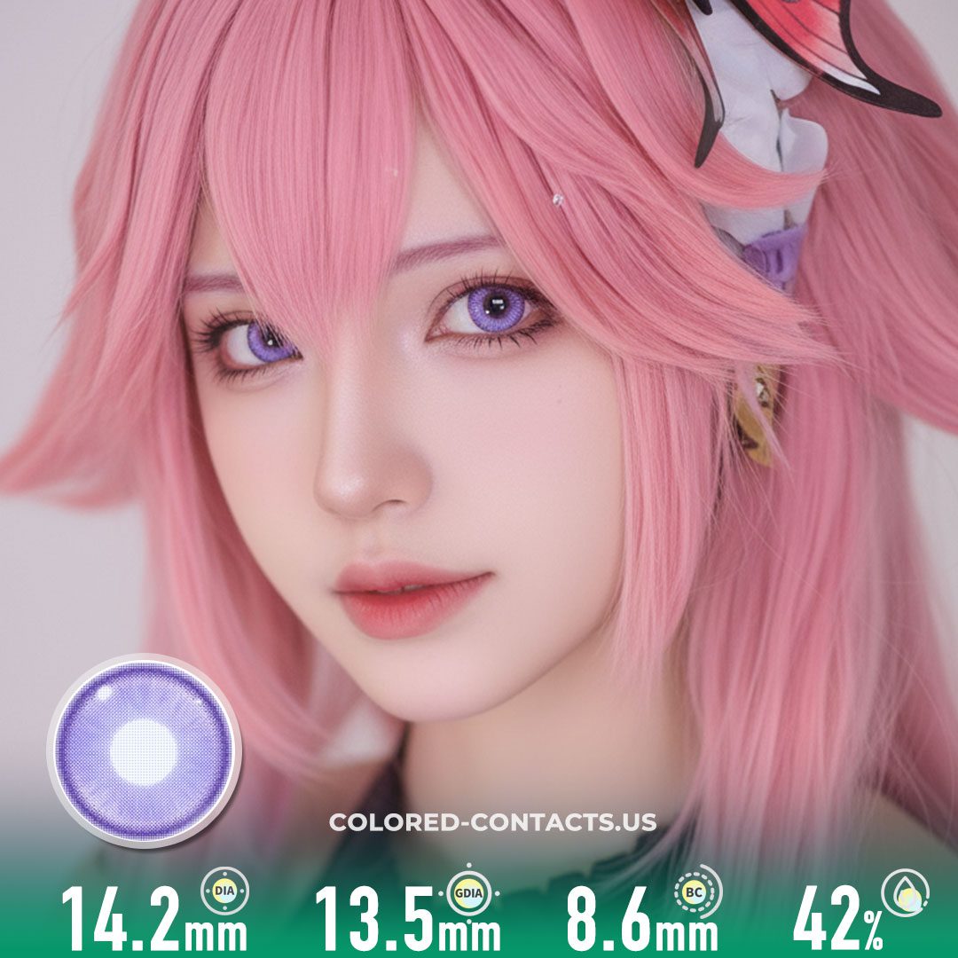Radiant Ring Purple Colored Contacts - image 1