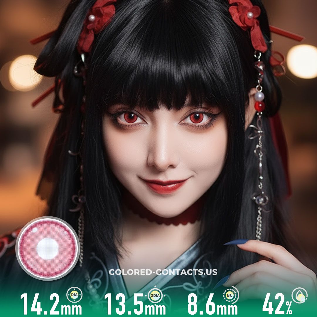 Radiant Ring Red Colored Contacts - image 1
