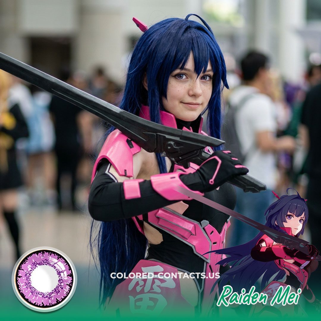 Raiden Mei Cosplay Contact Lenses - image 1