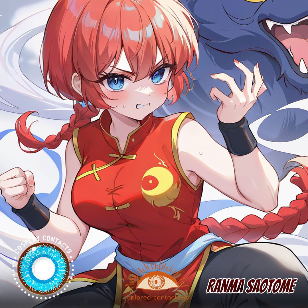 Ranma Saotome Cosplay Blue Contact Lenses - image 1