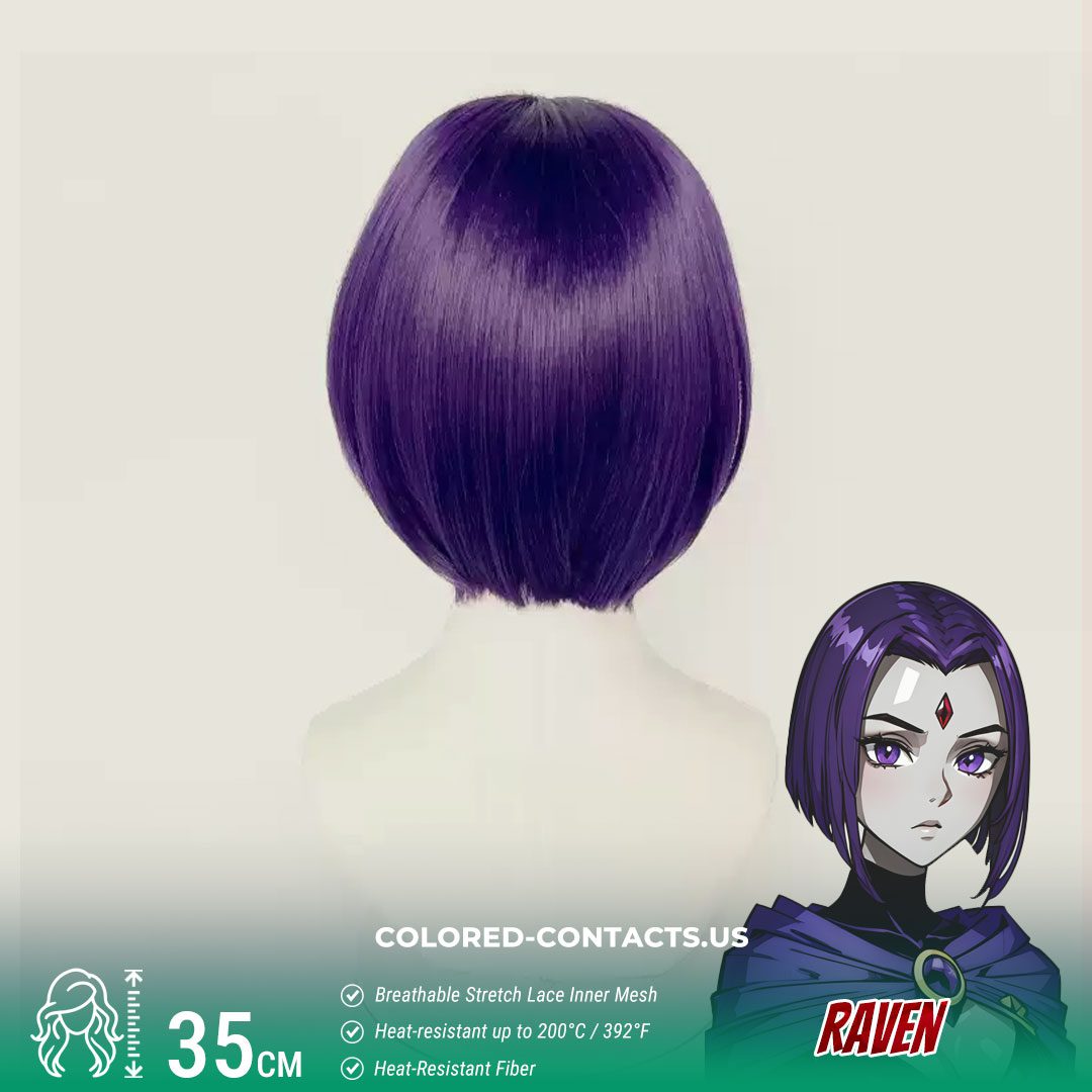 Raven Cosplay Wig –  Teen Titans - thumbnail 2