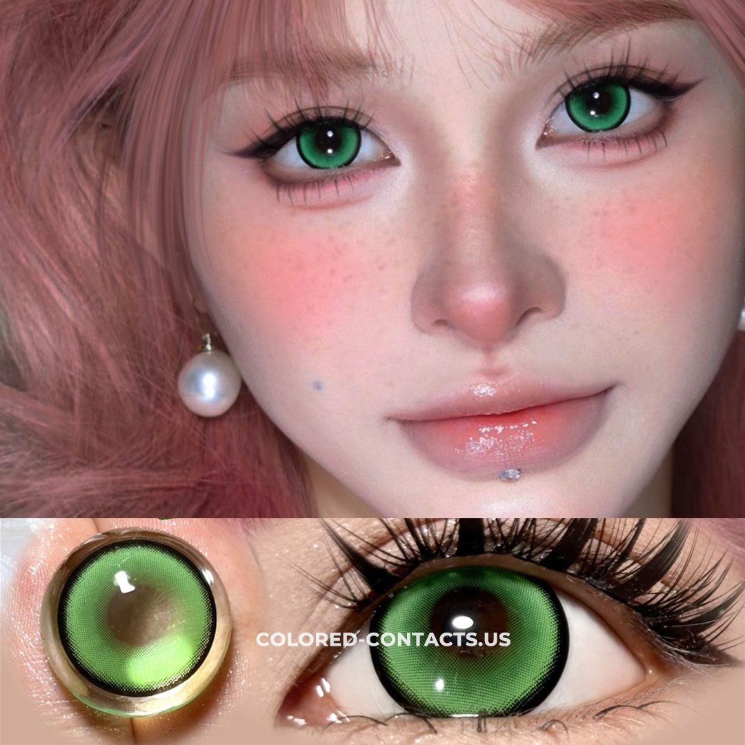 Rebirth Olive Green Colored Contacts | 4-Lens Pack - thumbnail 2