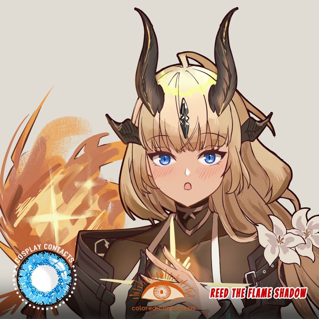 Arknights : Reed the Flame Shadow Cosplay Contact Lenses - image 1