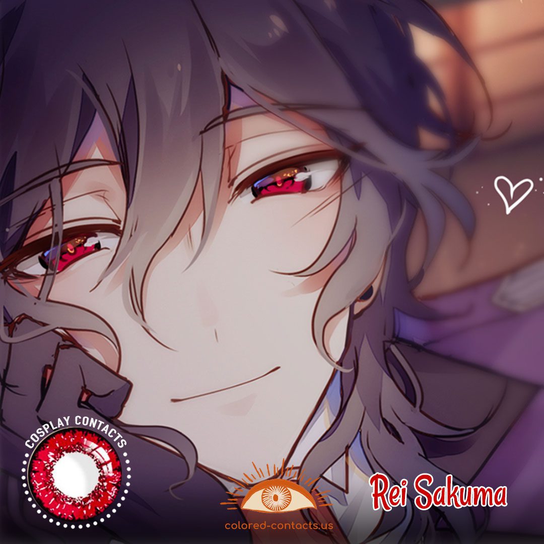 Rei Sakuma Cosplay Contact Lenses - image 1