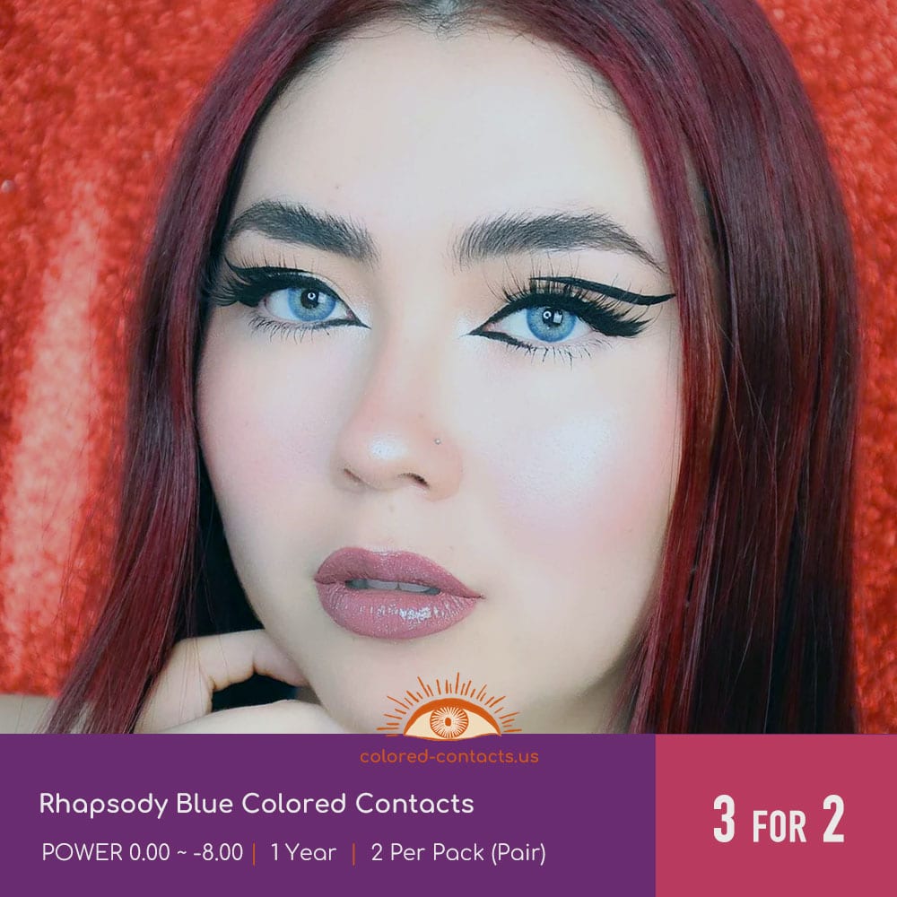 Rhapsody Blue Colored Contacts - thumbnail 2