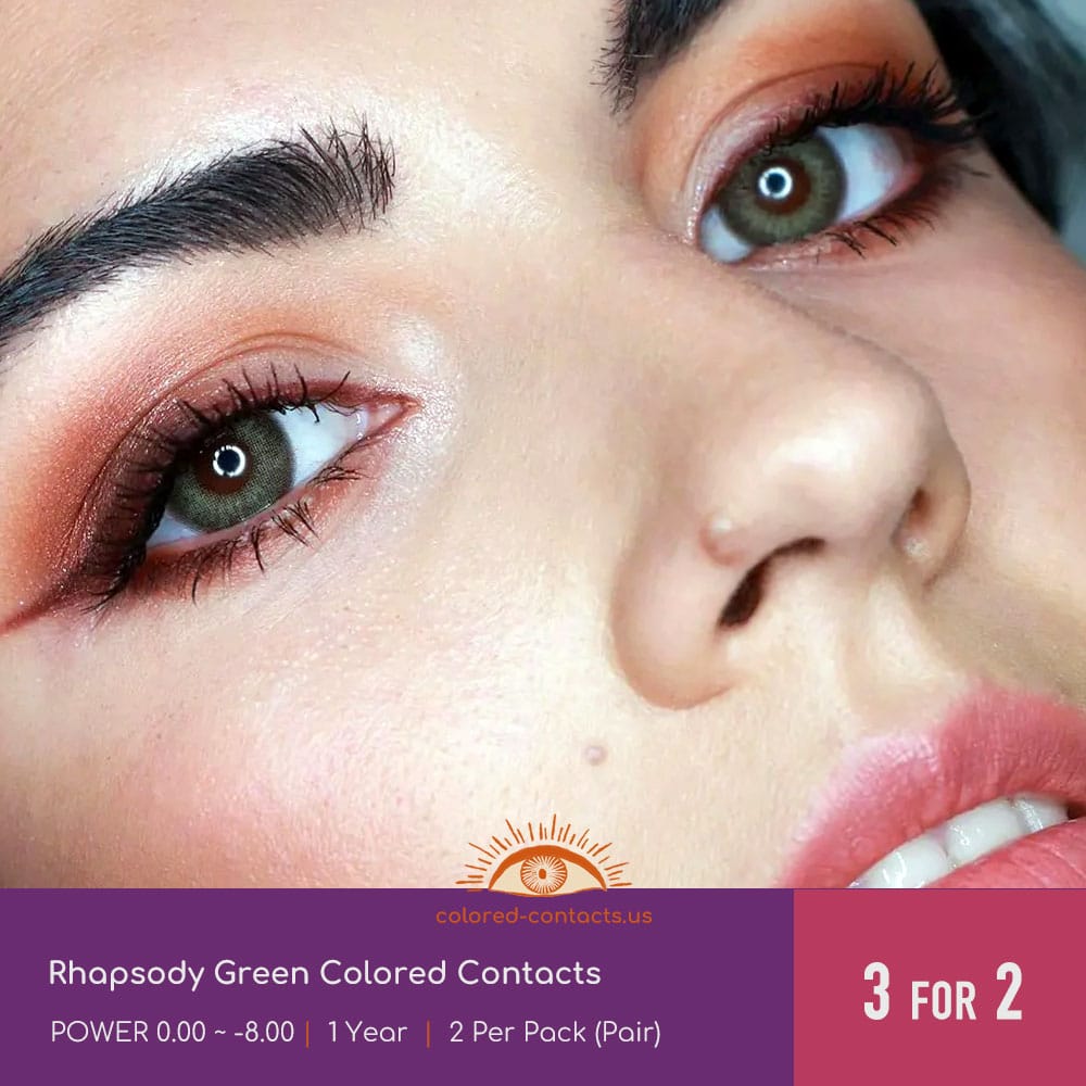 Rhapsody Green Colored Contacts - thumbnail 2