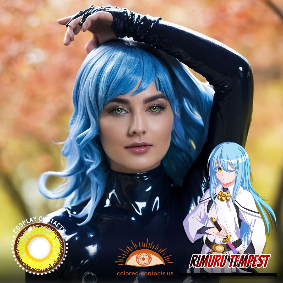 Rimuru Tempest Cosplay Light Brown Contact Lenses - image 1