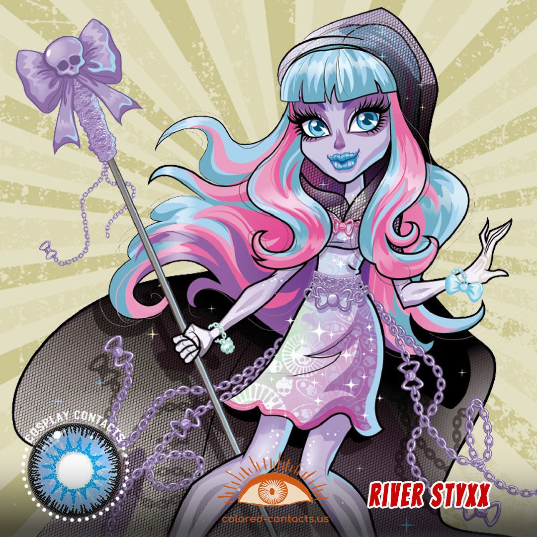 Monster High : River Styxx Cosplay Contact Lenses - image 1
