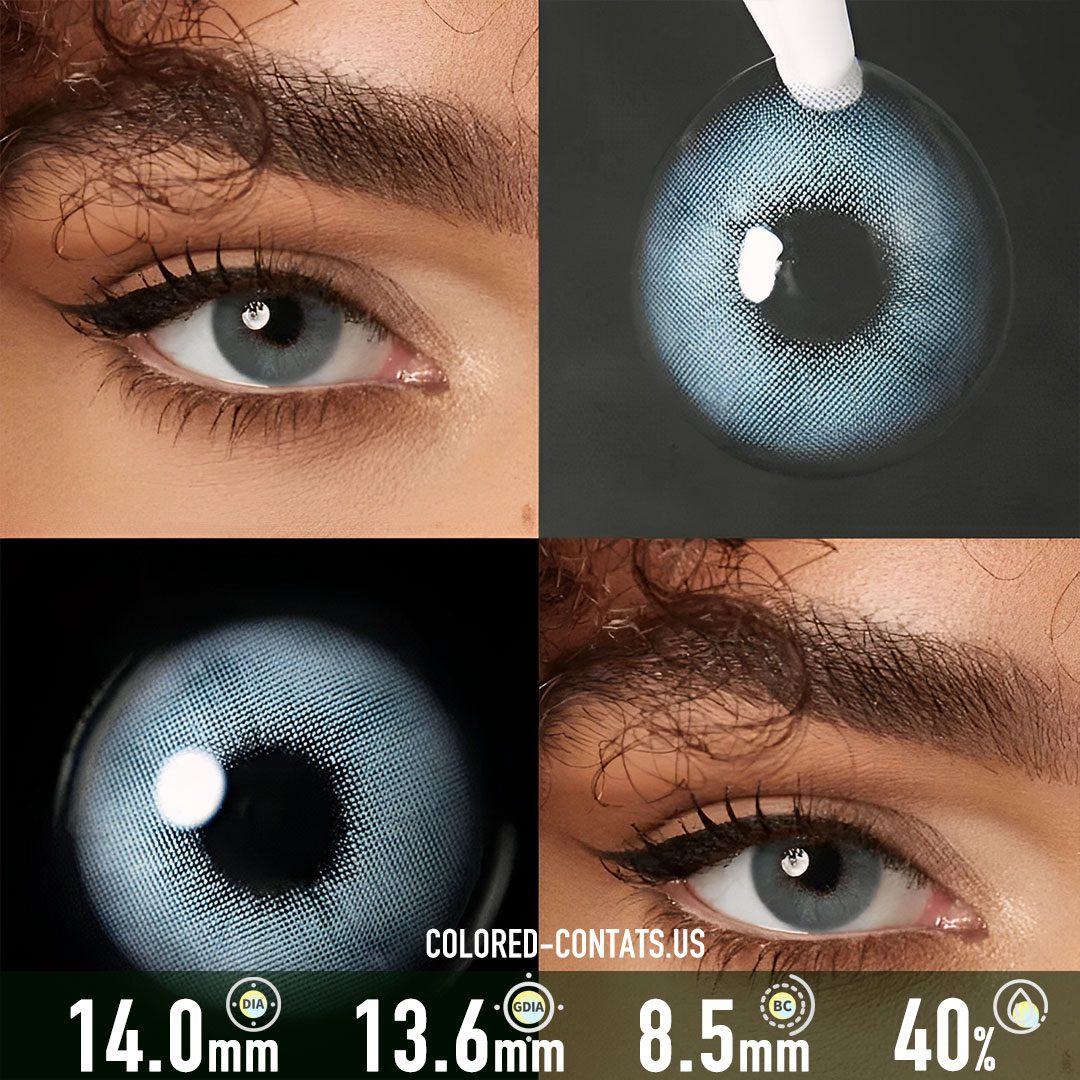 Rome Time Blue Contact Lenses - image 1