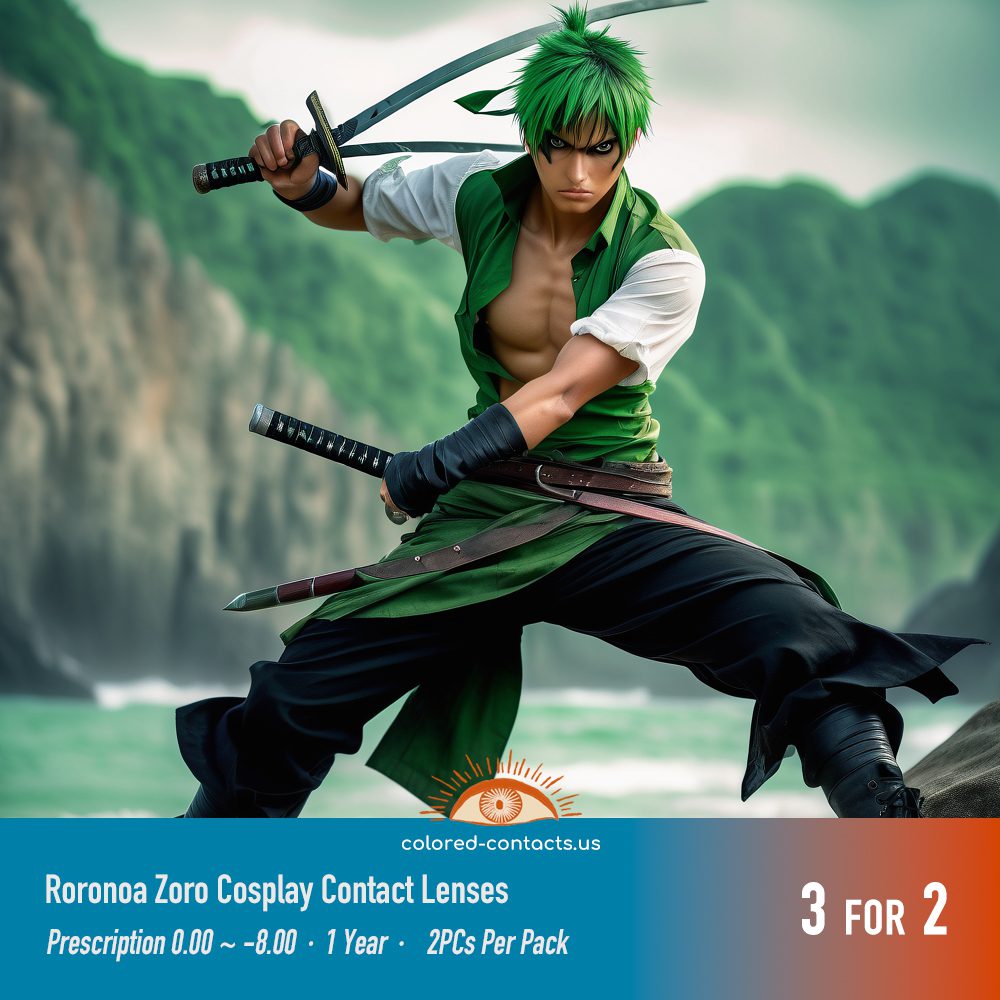 Roronoa Zoro Cosplay Contact Lenses - thumbnail 3
