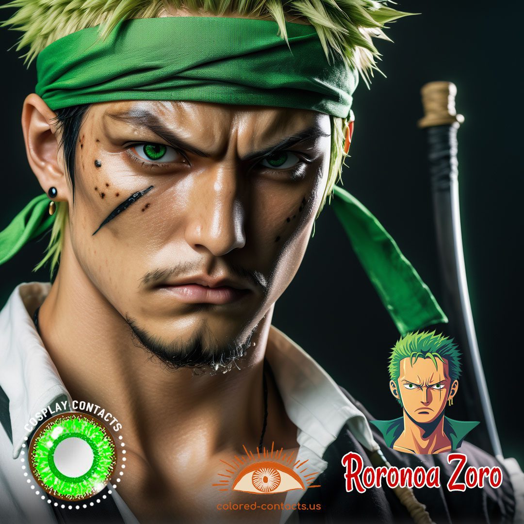 Roronoa Zoro Cosplay Contact Lenses - image 1
