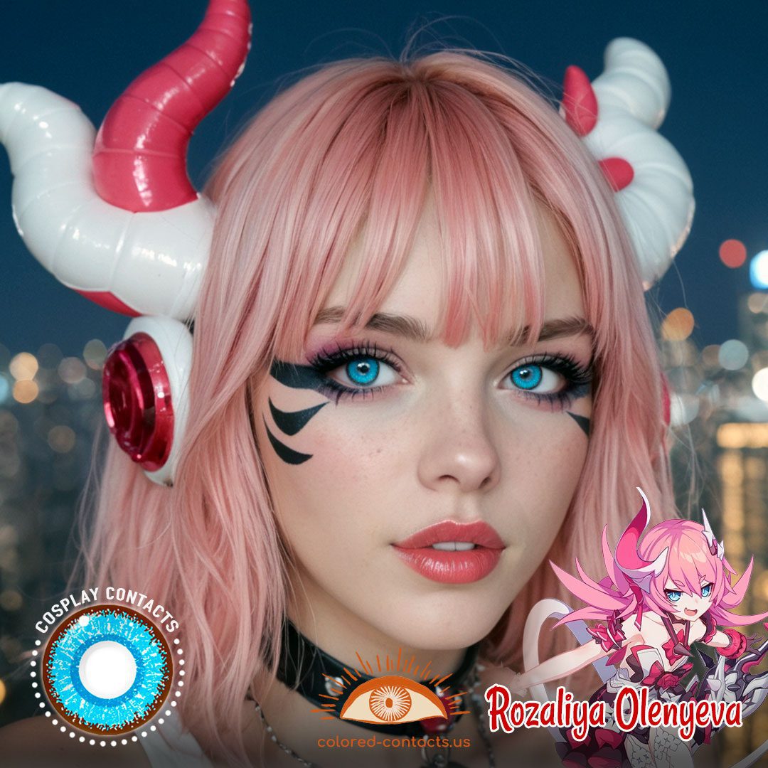 Honkai Impact 3rd: Rozaliya Olenyeva Cosplay Blue Contact Lenses - image 1