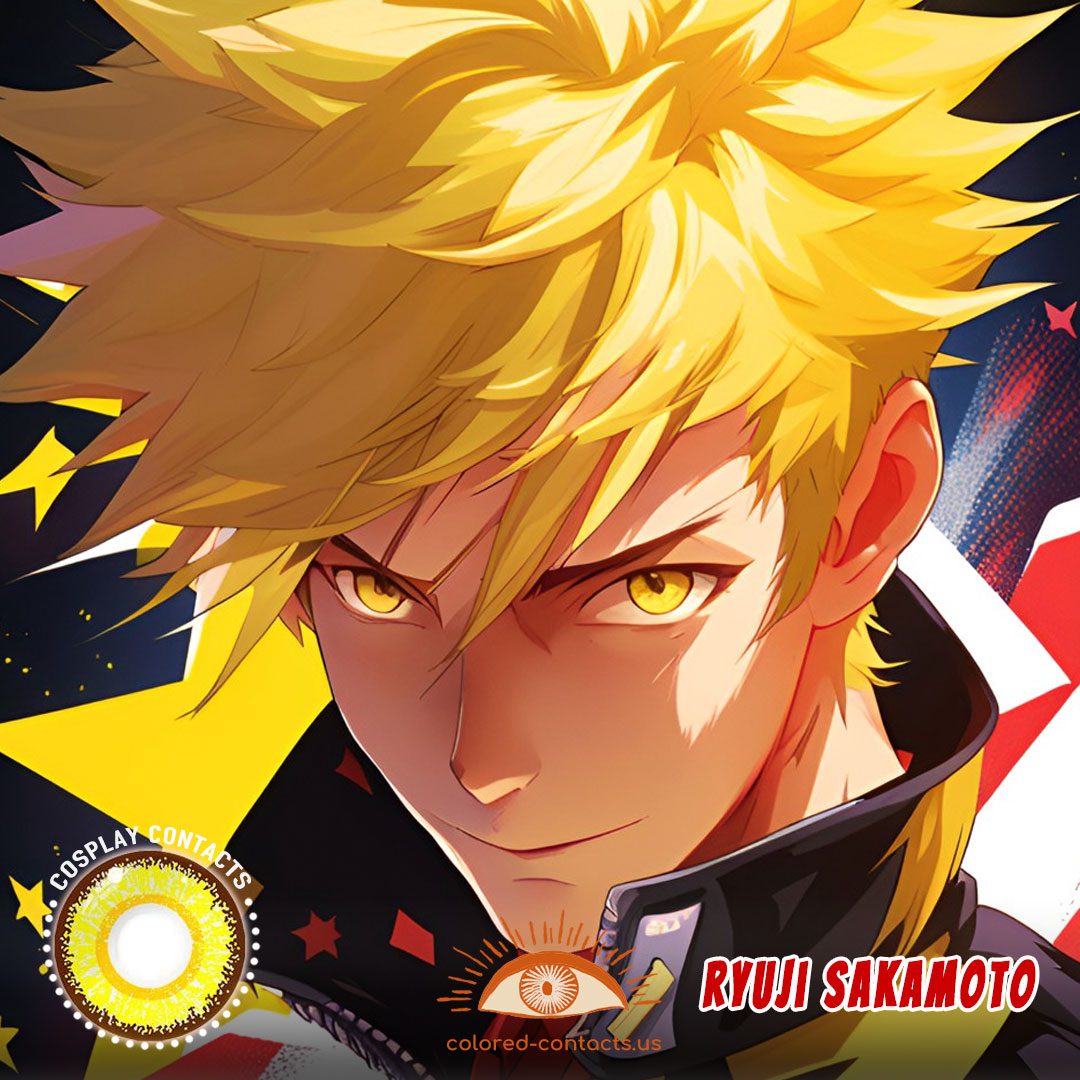 Persona 5 : Ryuji Sakamoto Cosplay Contact Lenses - image 1