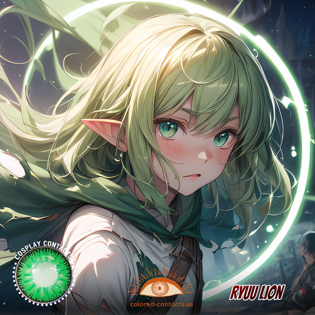 Ryuu Lion Cosplay Green Contact Lenses - image 1