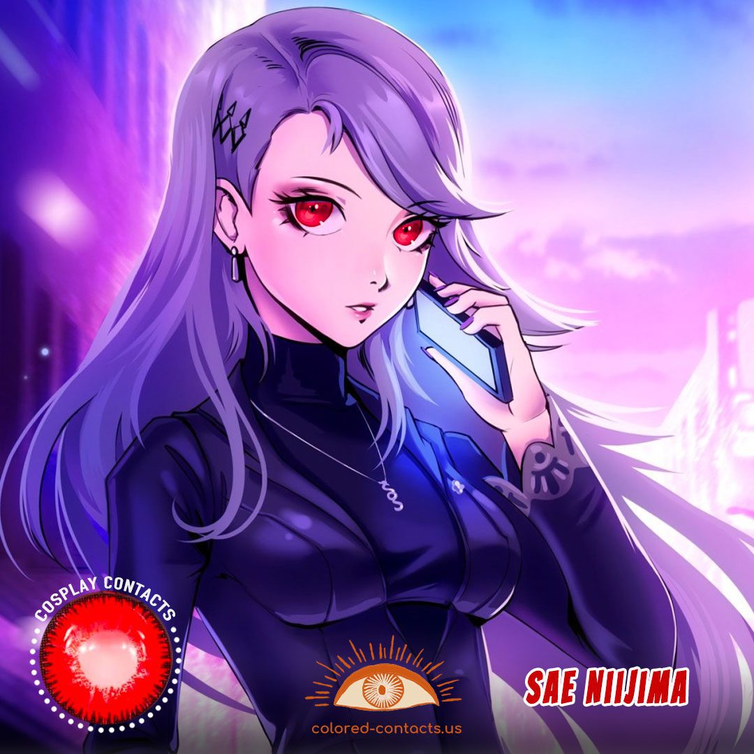 Persona 5 : Sae Niijima Cosplay Contact Lenses - image 1