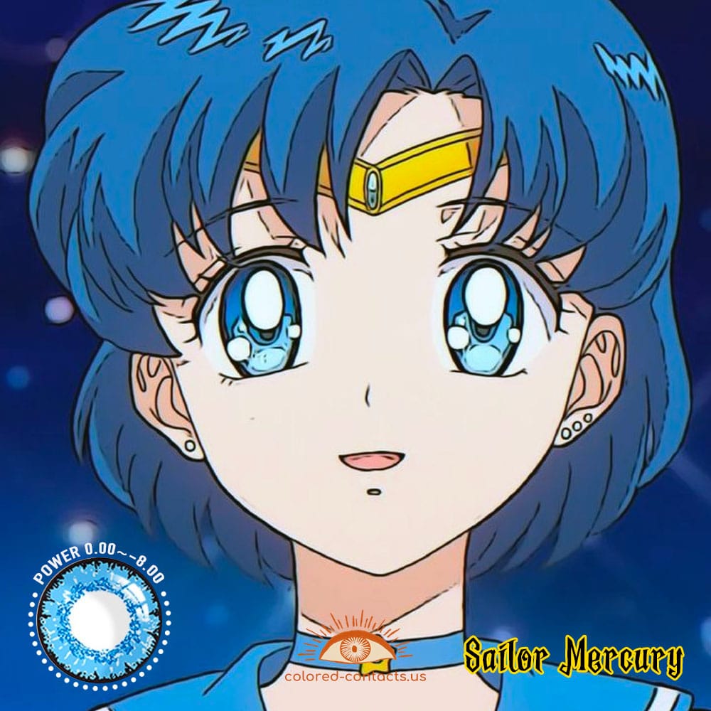 Sailor Mercury Cosplay Contact Lenses - image 1