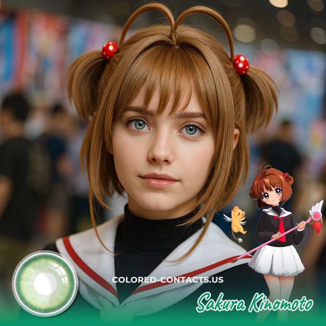 Sakura Kinomoto Cosplay Contact Lenses - image 1