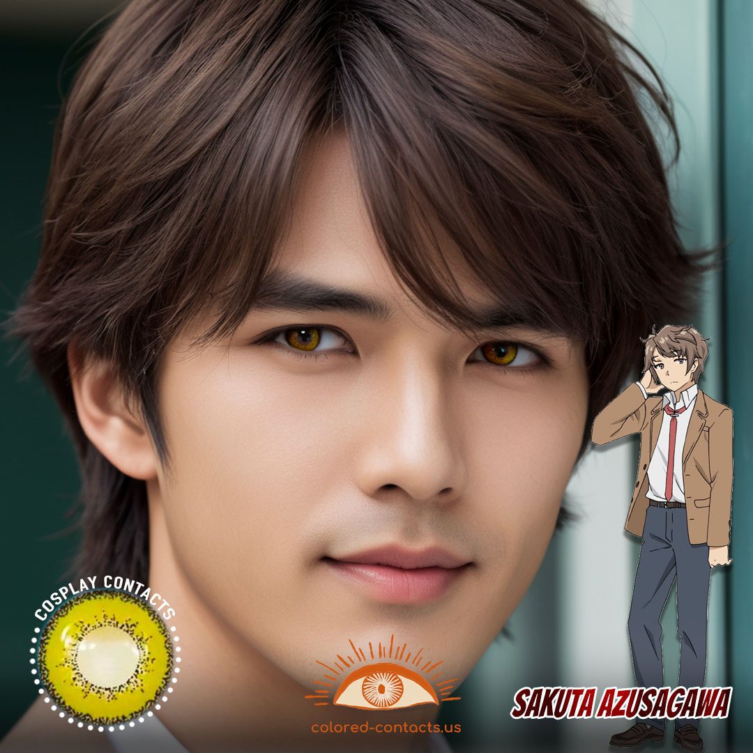 Sakuta Azusagawa Cosplay Brown Contact Lenses - image 1