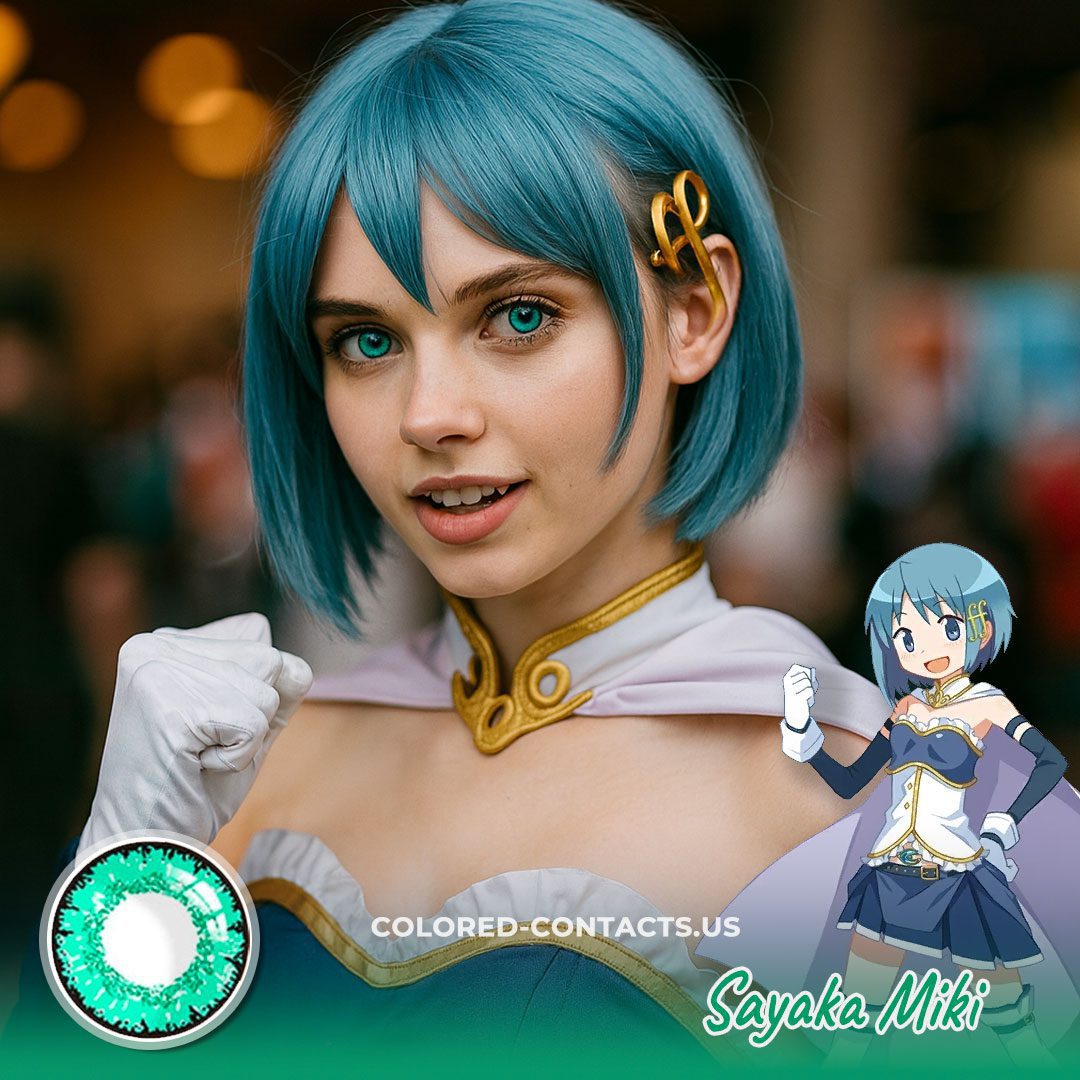 Sayaka Miki Cosplay Contact Lenses - image 1