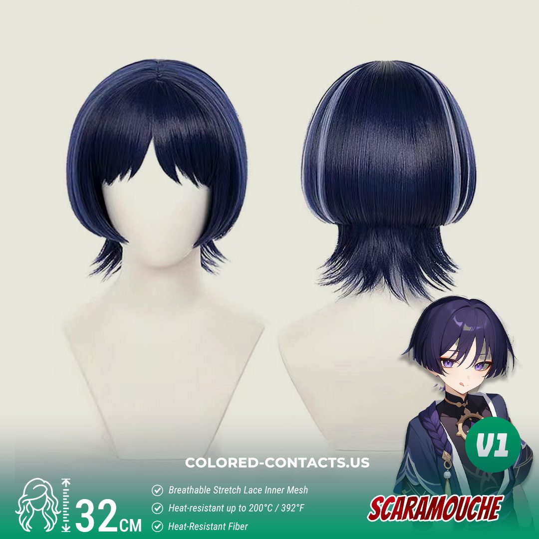 Scaramouche Cosplay Wig - 2 Styles - image 1