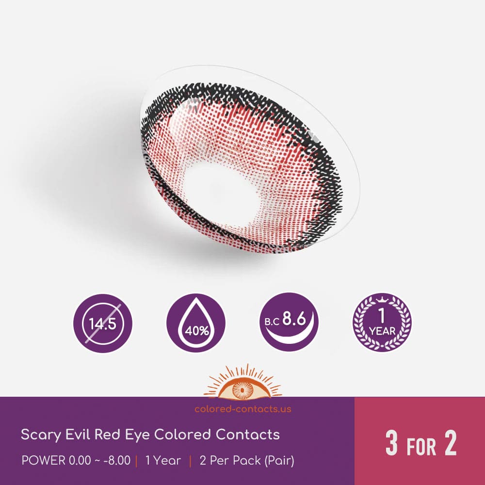 Honkai Impact 3rd: Su Cosplay Red Contact Lenses - thumbnail 3