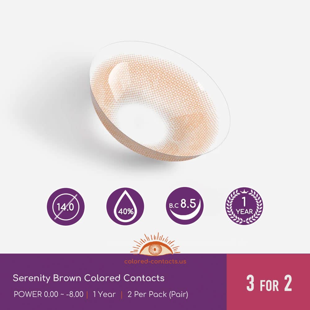 Serenity Brown Colored Contacts - thumbnail 3