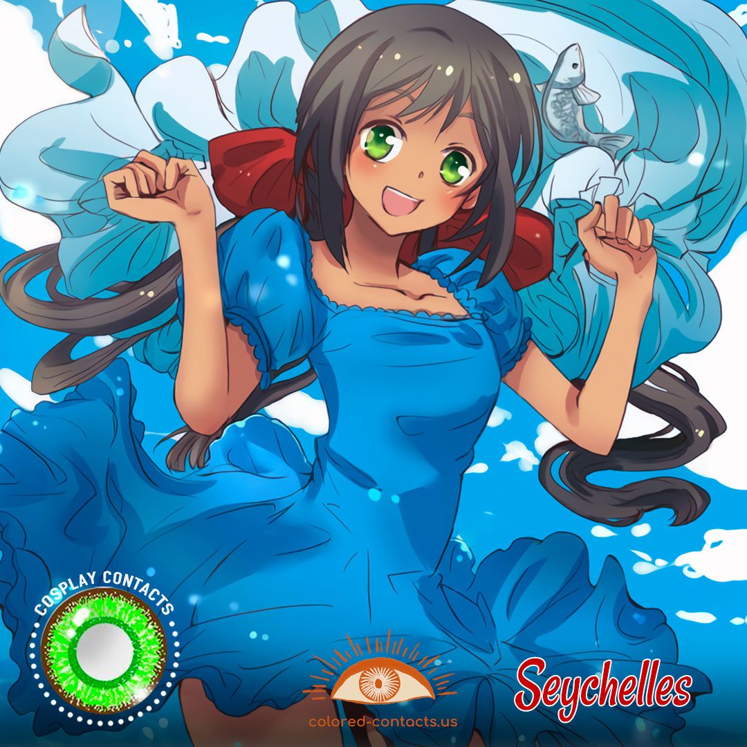 Hetalia: Axis Powers – Seychelles Cosplay Contact Lenses - image 1