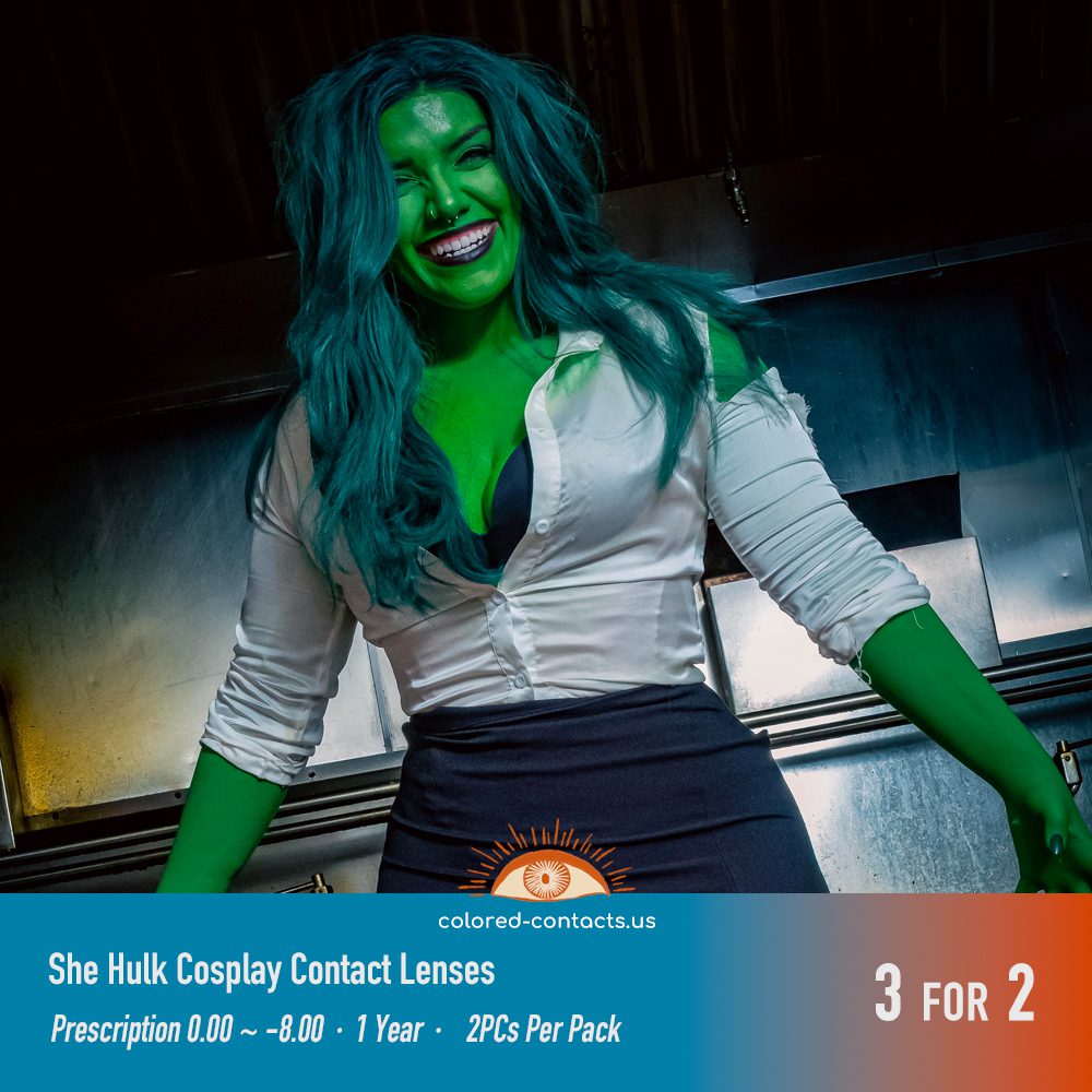 She Hulk Cosplay Contact Lenses - thumbnail 3