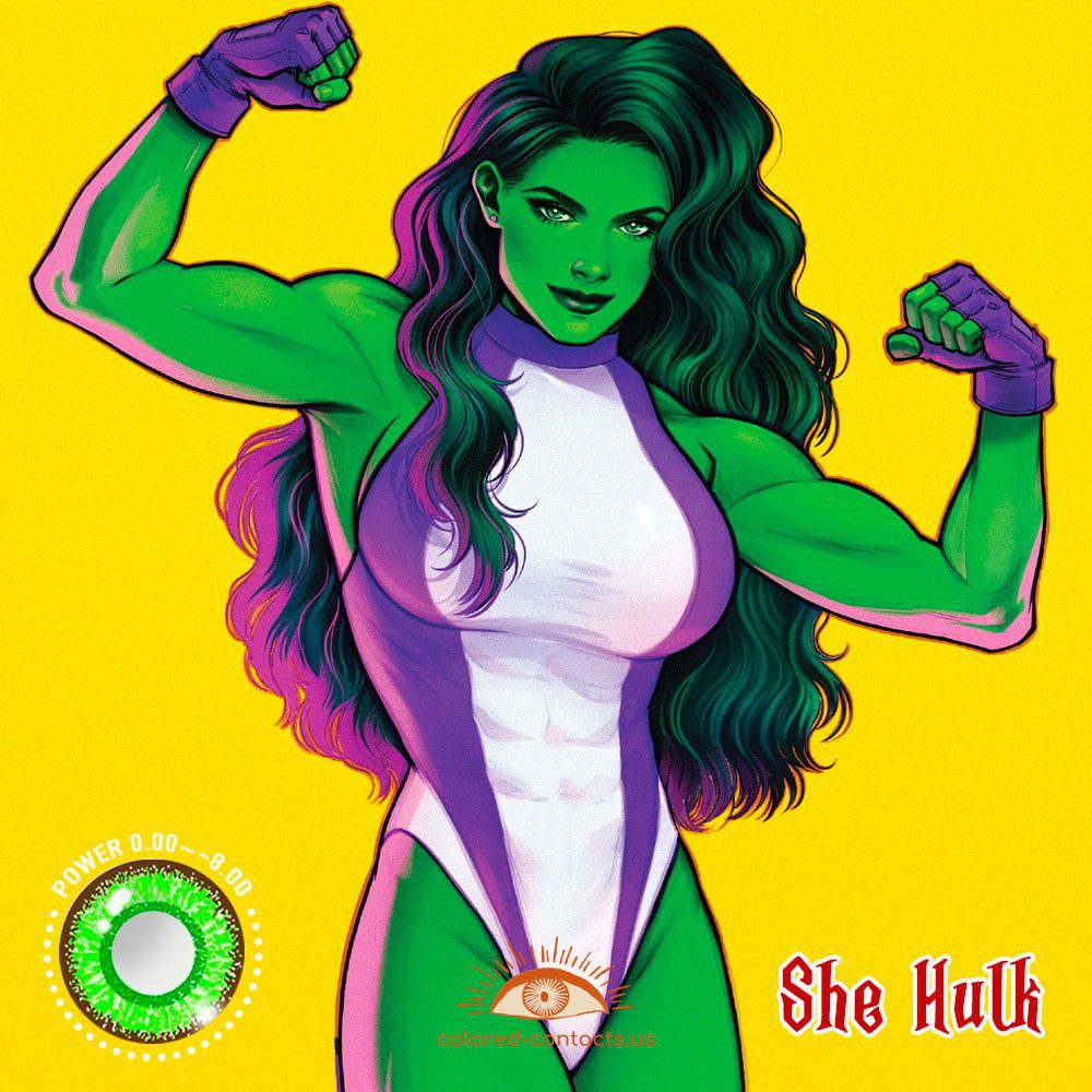 She Hulk Cosplay Contact Lenses - image 1