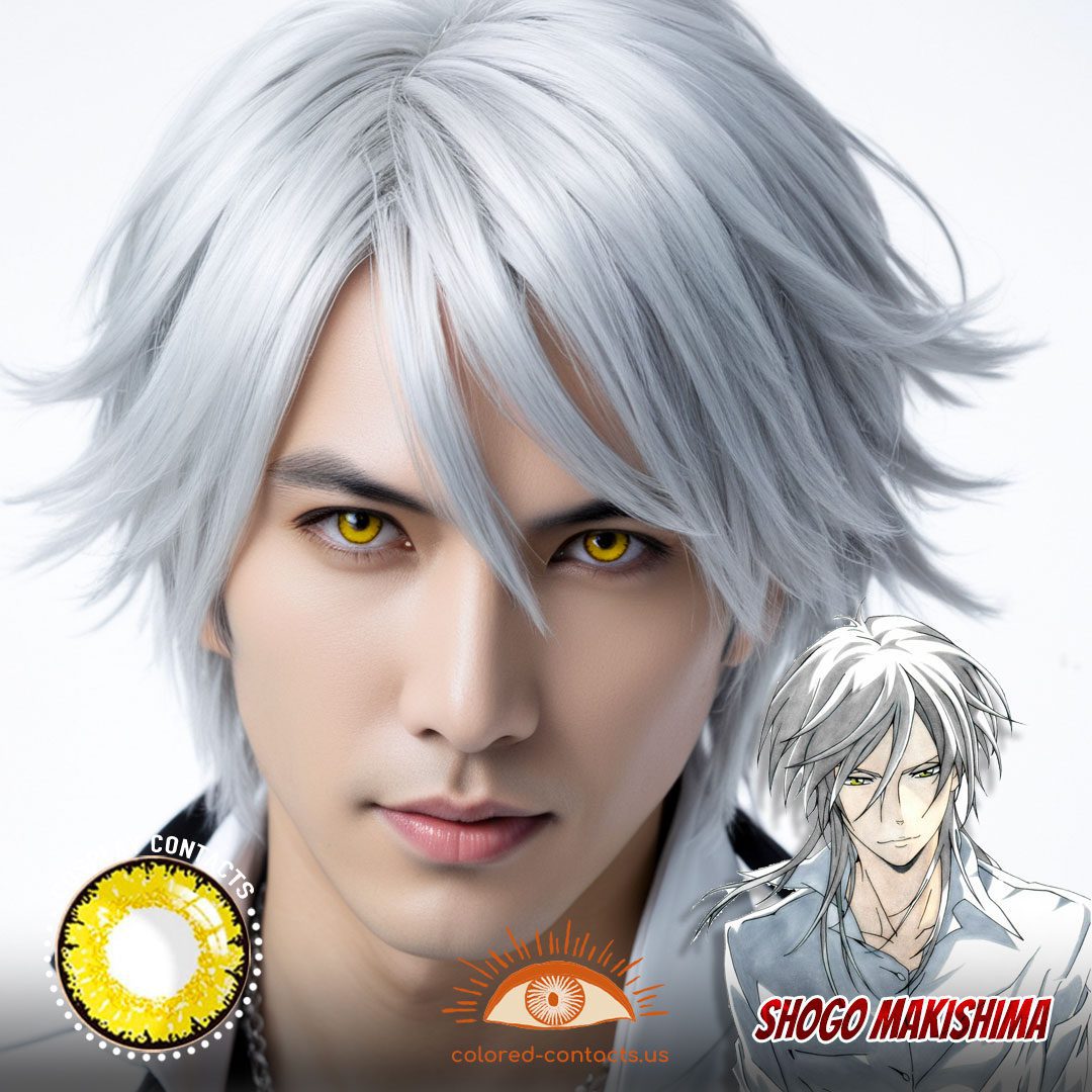 Psycho-Pass: Shogo Makishima Cosplay Yellow Contact Lenses - image 1