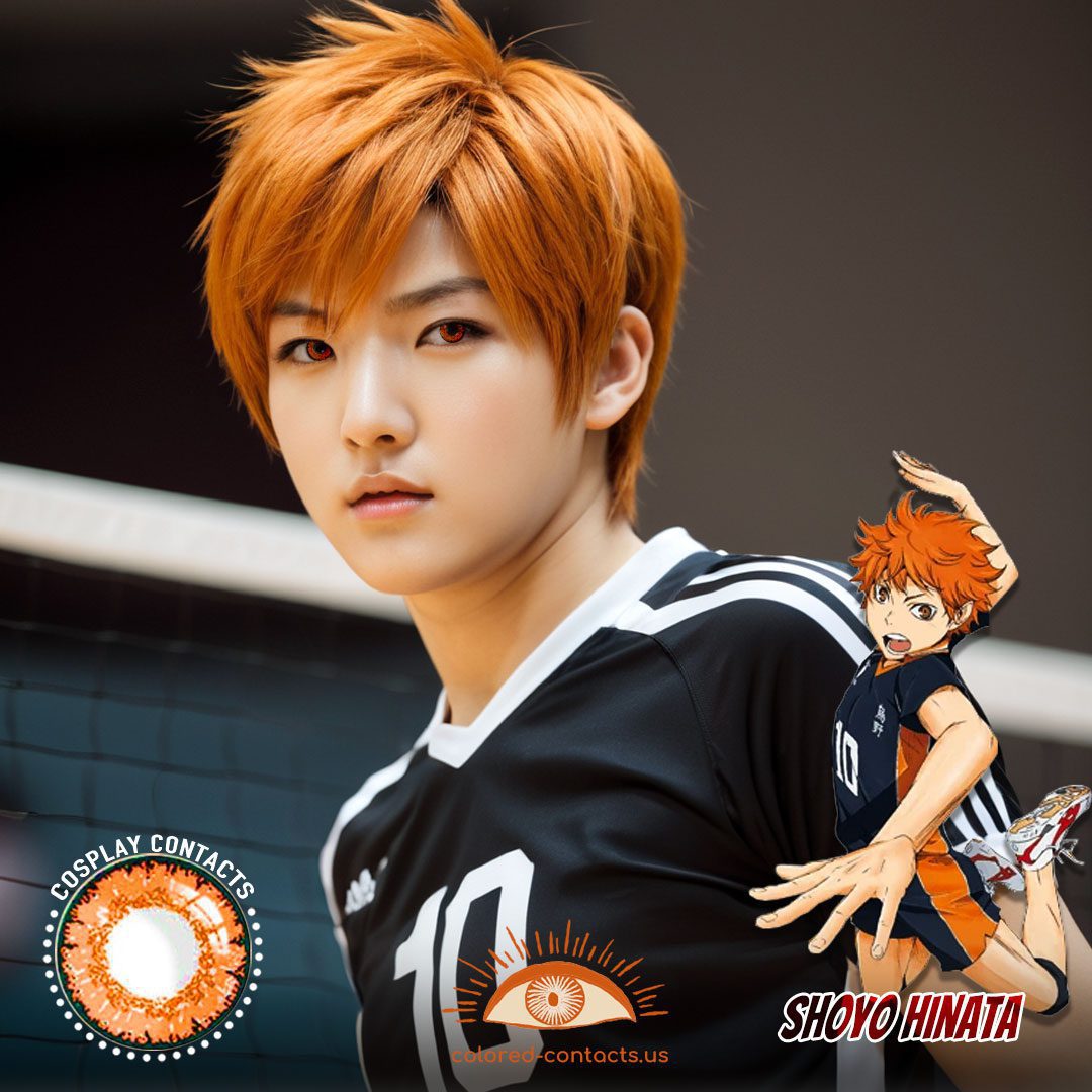 Haikyū!! Shoyo Hinata Cosplay Orange Contact Lenses - image 1