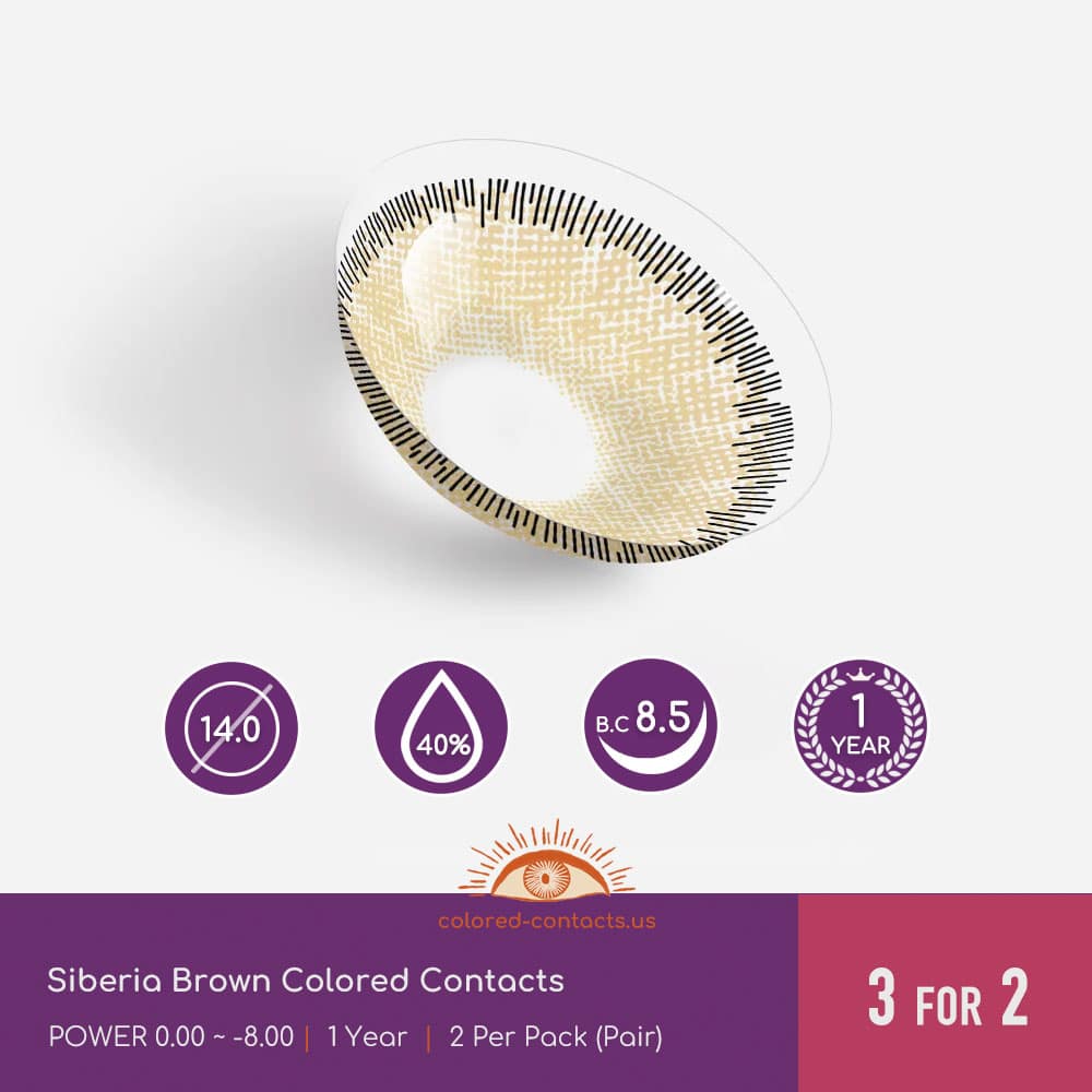 Siberia Brown Colored Contacts - thumbnail 3