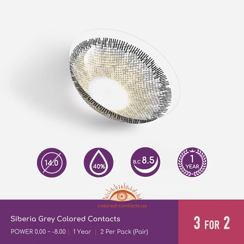 Siberia Grey Colored Contacts - thumbnail 3