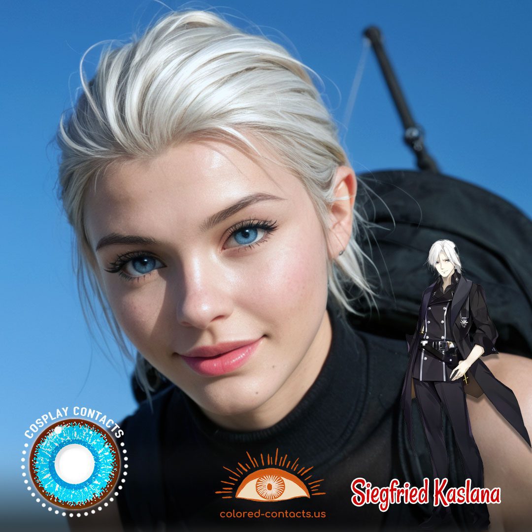 Houkai Gakuen 2 : Siegfried Kaslana Cosplay Blue Contact Lenses - image 1