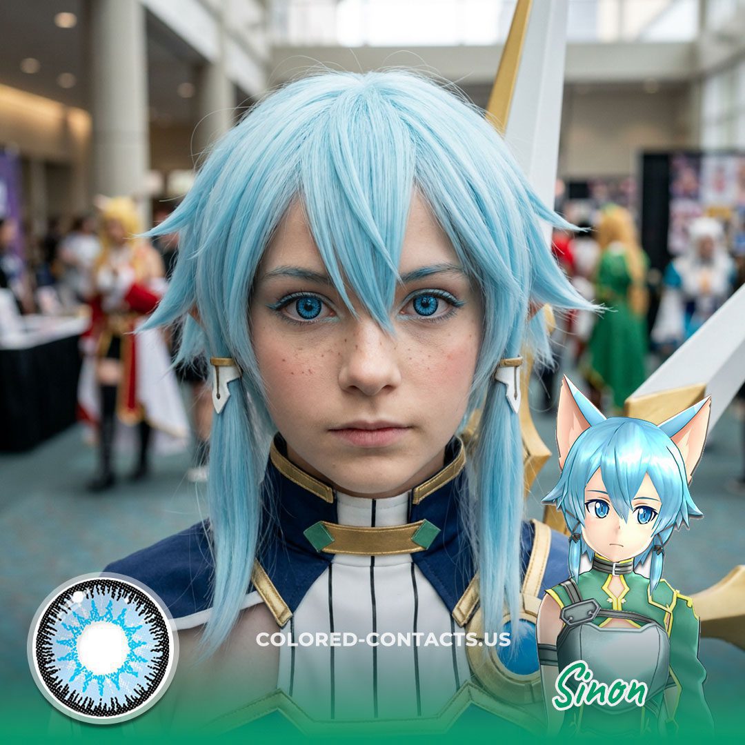 Sinon Cosplay Contact Lenses - image 1