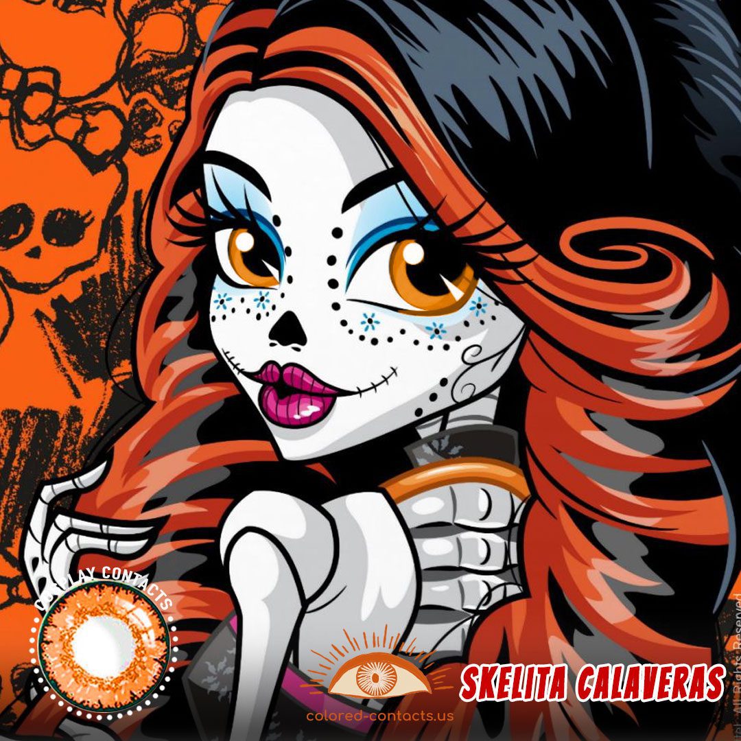 Monster High : Skelita Calaveras Cosplay Contact Lenses - image 1