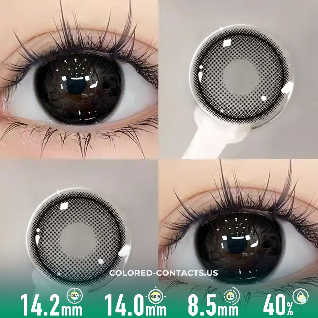 Smoky Obsidian Black Contact Lenses - image 1