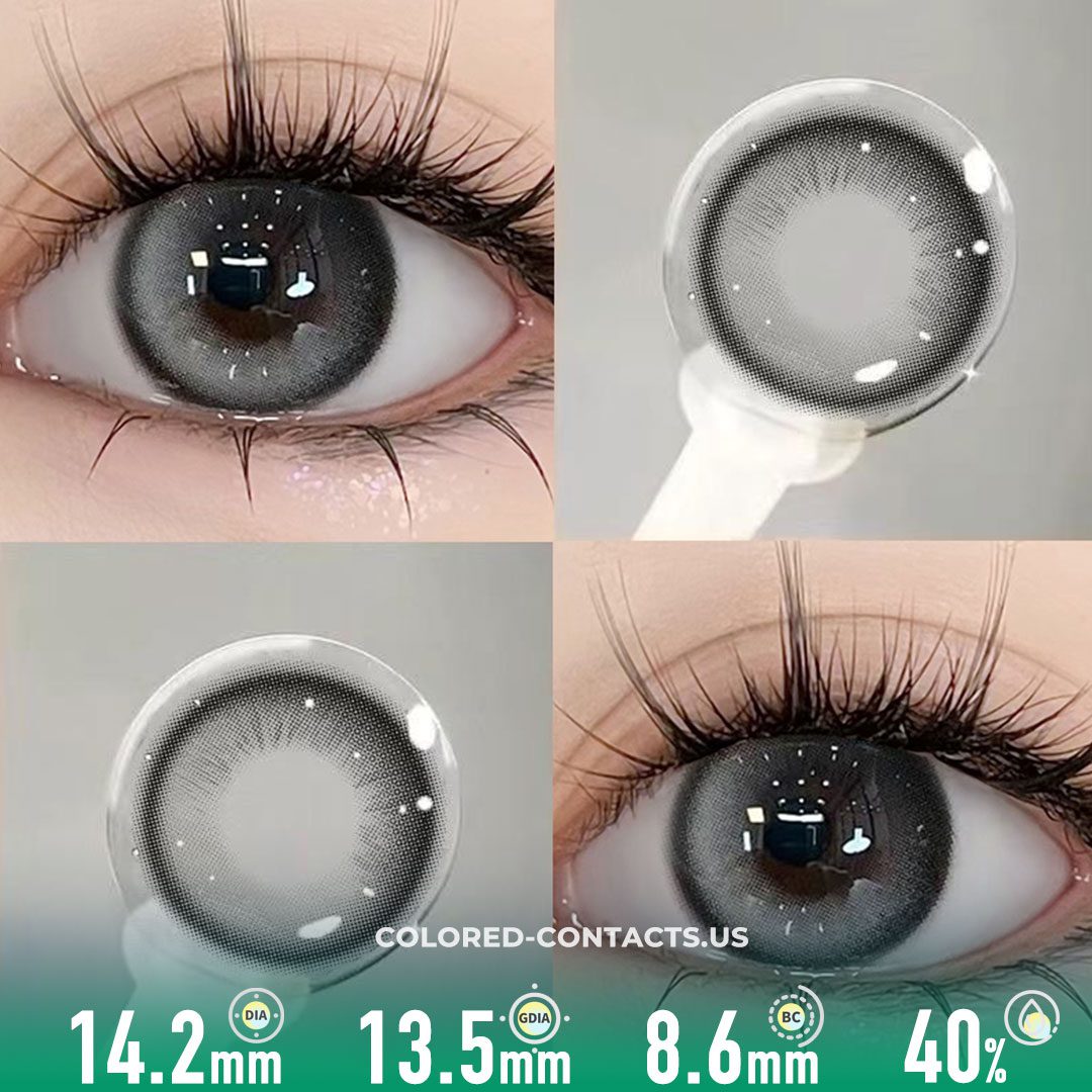 Smoky Whisper Beauty Contact Lenses - Elegant Light Black - image 1