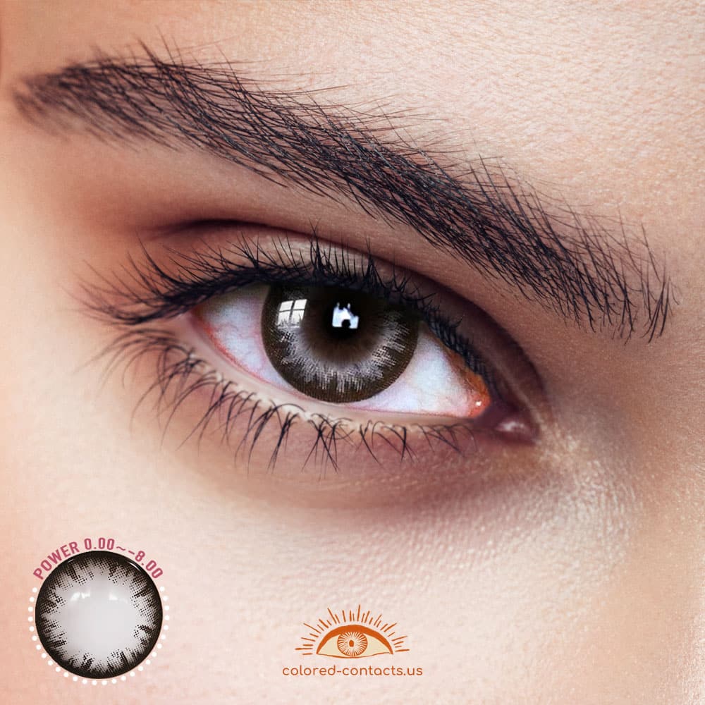 Snowflake Black Circle Colored Contacts - image 1