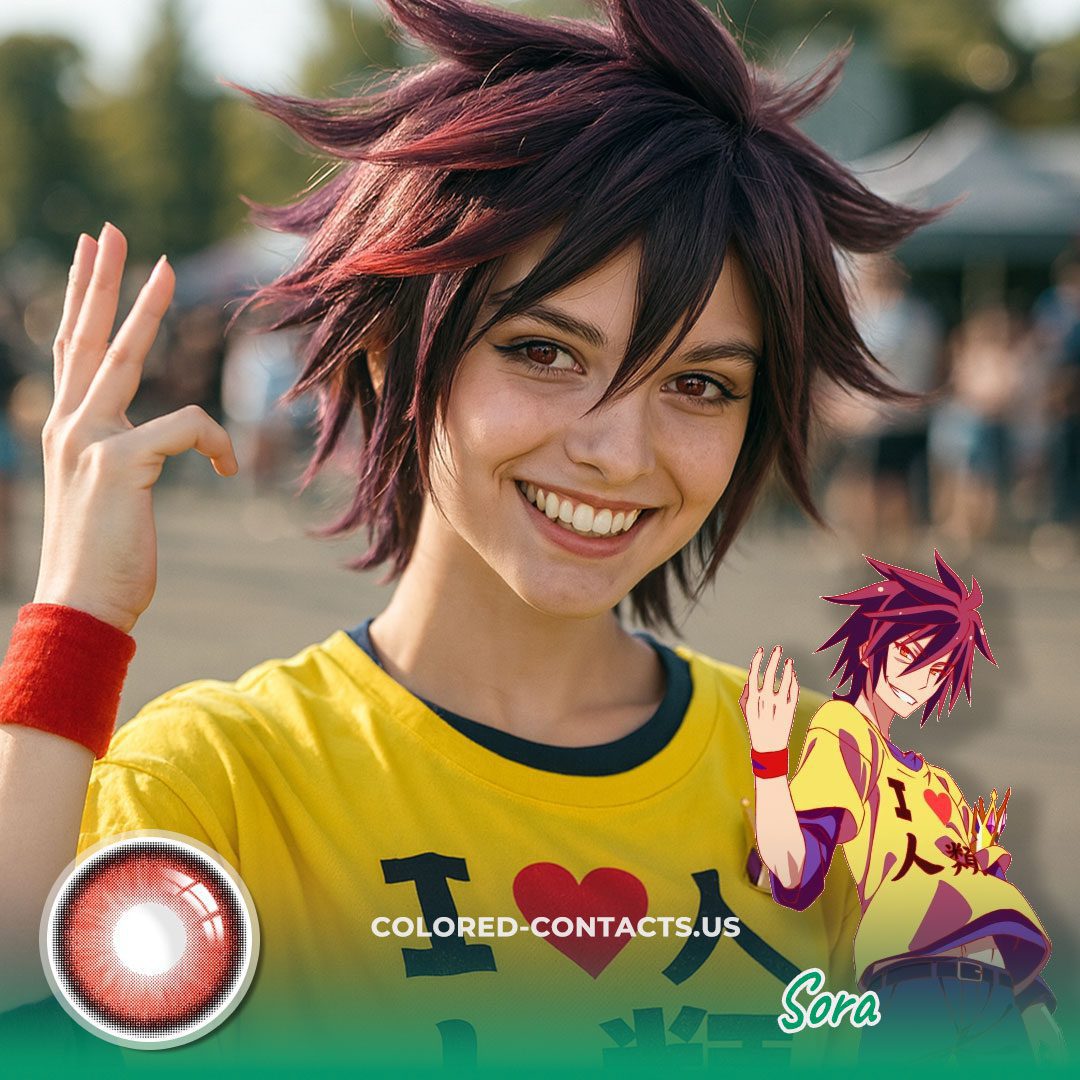 No Game No Life Sora Cosplay Contact Lenses New - image 1