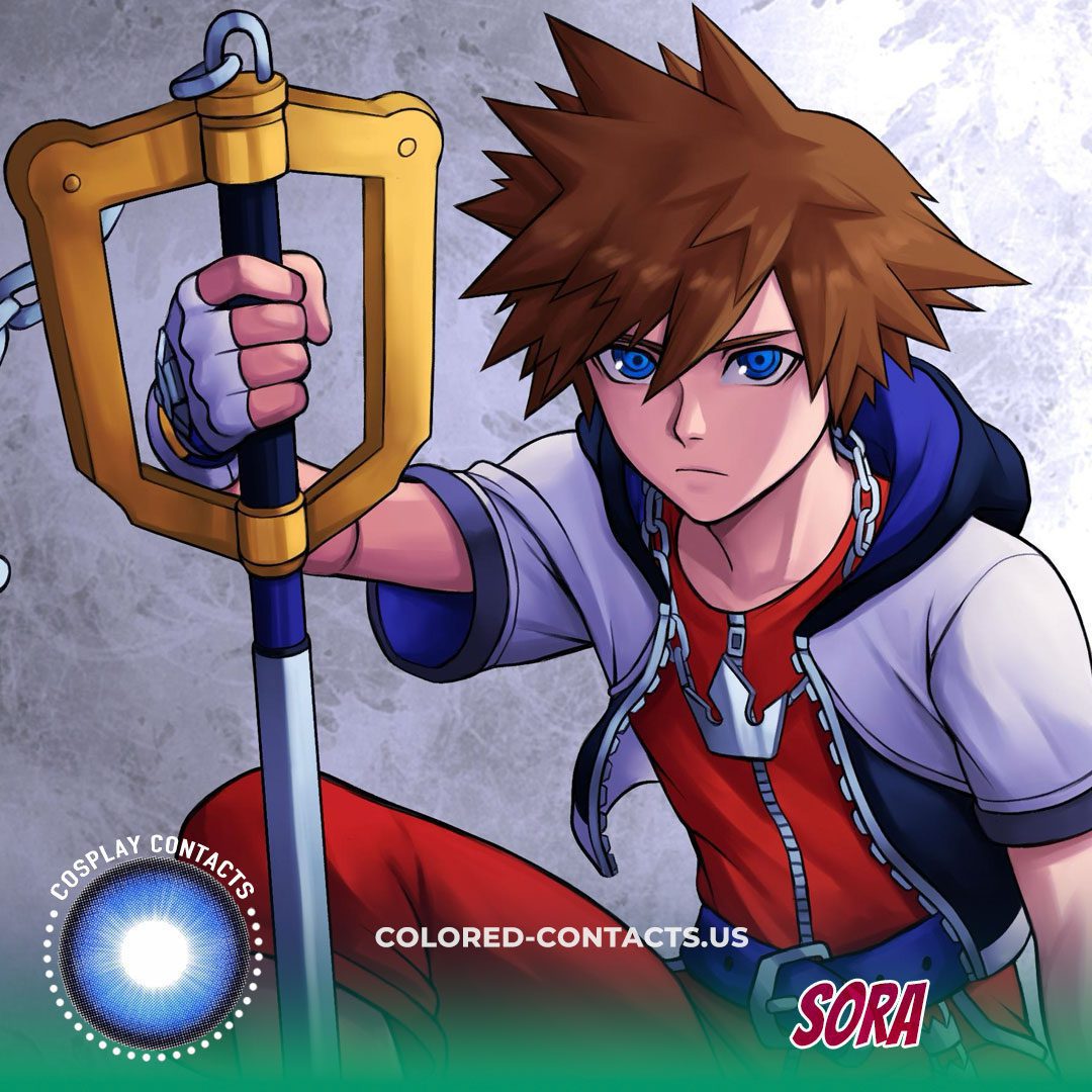 Kingdom Hearts: Sora Cosplay Contact Lenses - image 1