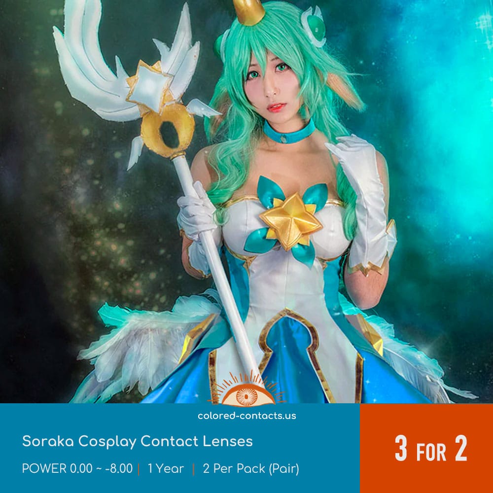 Soraka Cosplay Contact Lenses - thumbnail 3