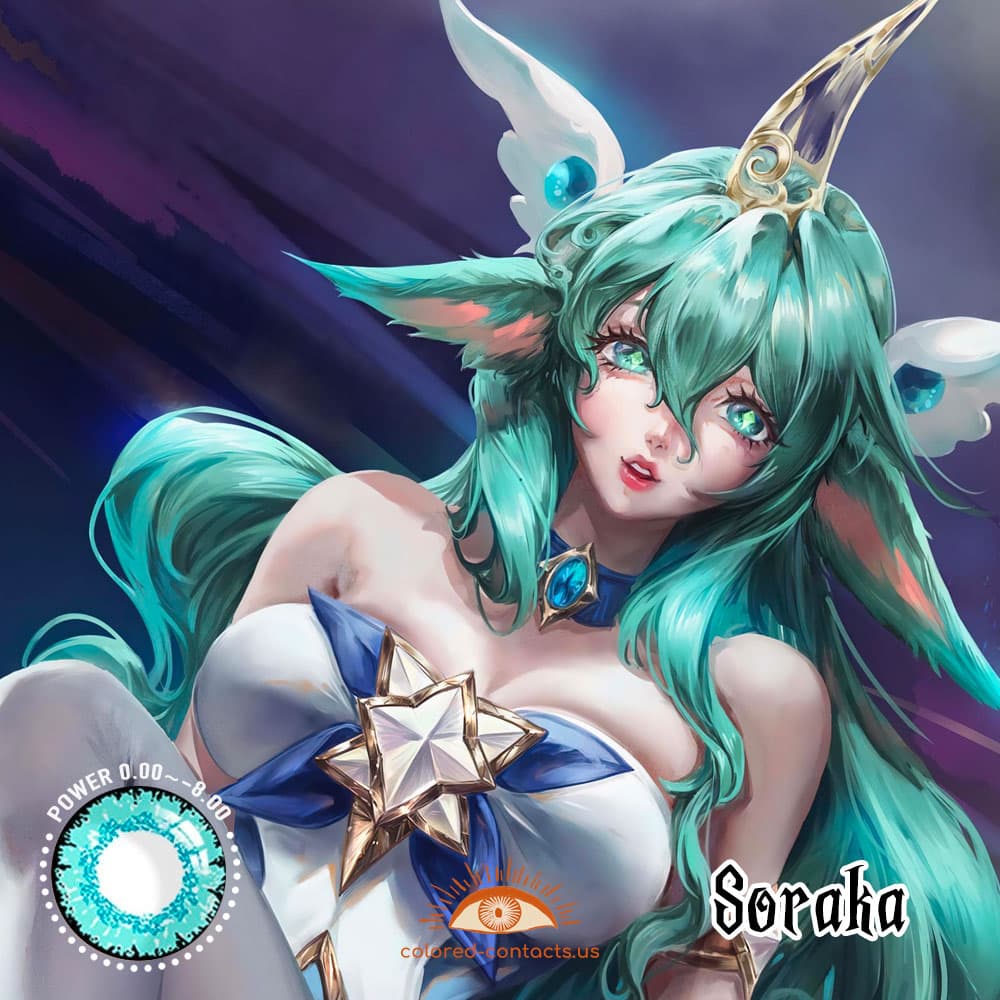 Soraka Cosplay Contact Lenses - image 1
