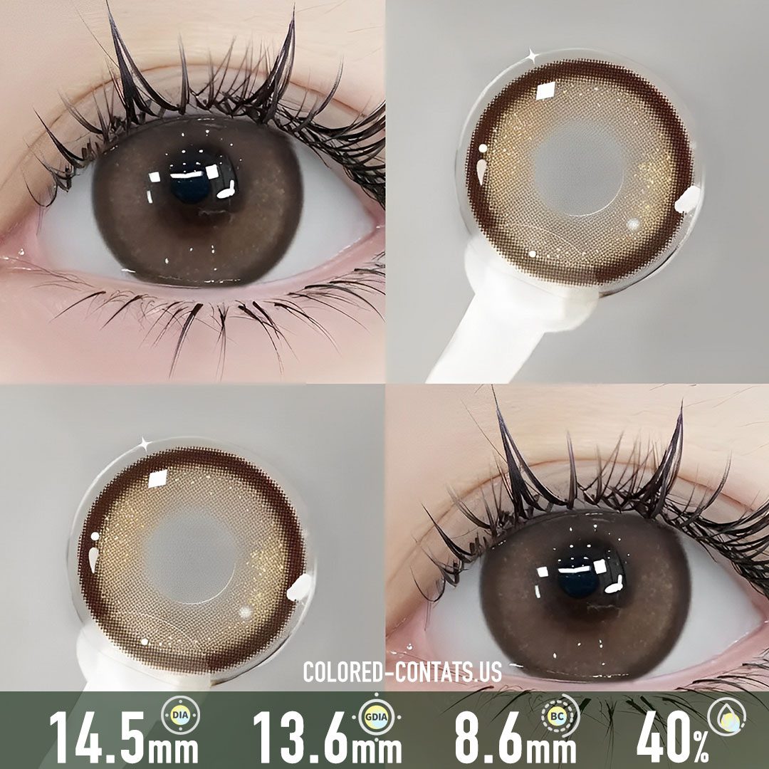 Sparkling Oxford Mocha Brown Contact Lenses - image 1