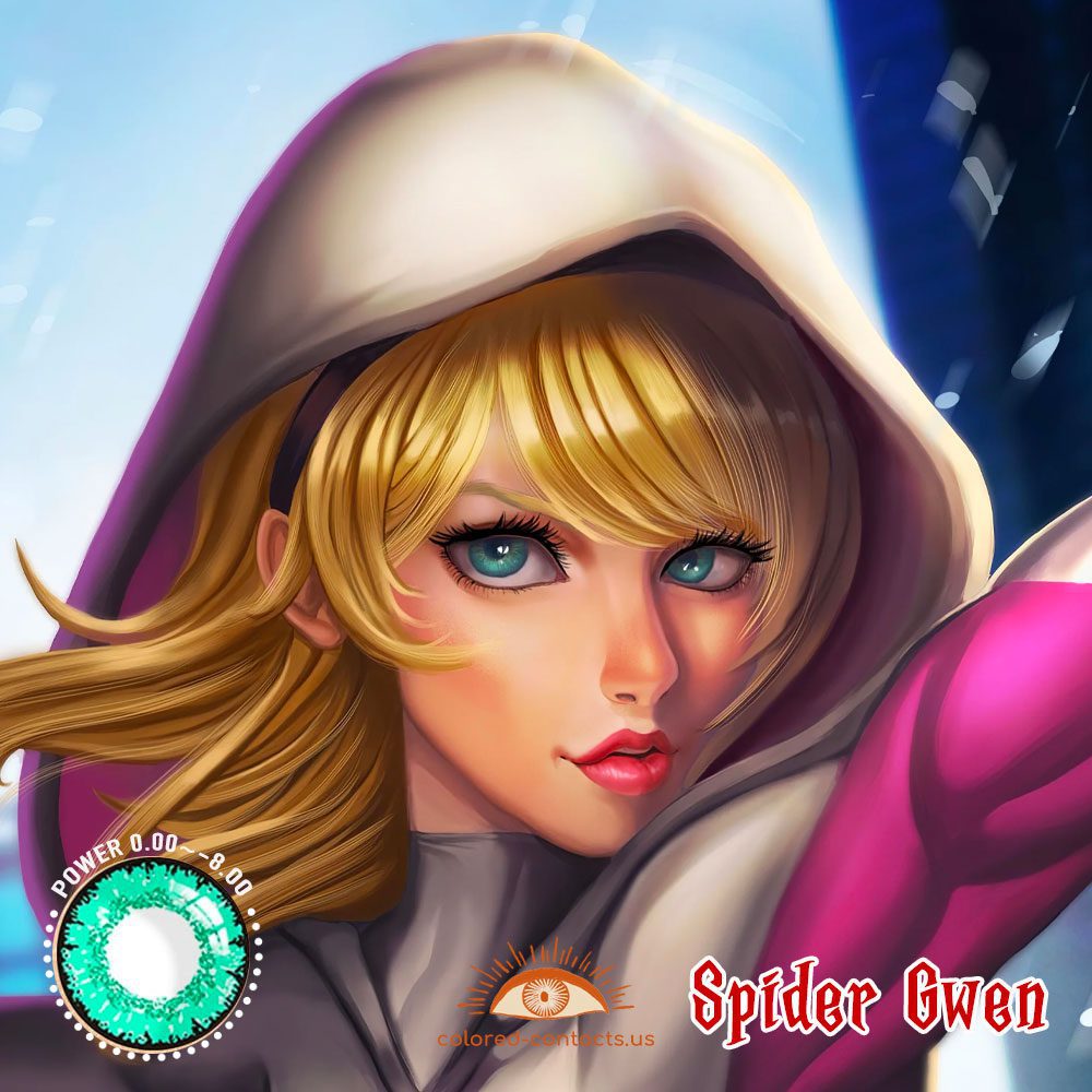 Spider Gwen Cosplay Contact Lenses - image 1