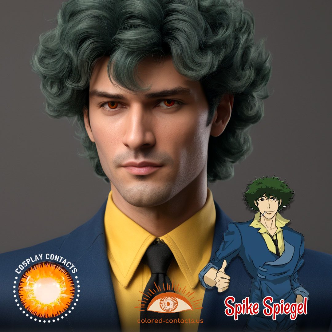Cowboy Bebop: Spike Spiegel Cosplay Brown Contact Lenses - image 1